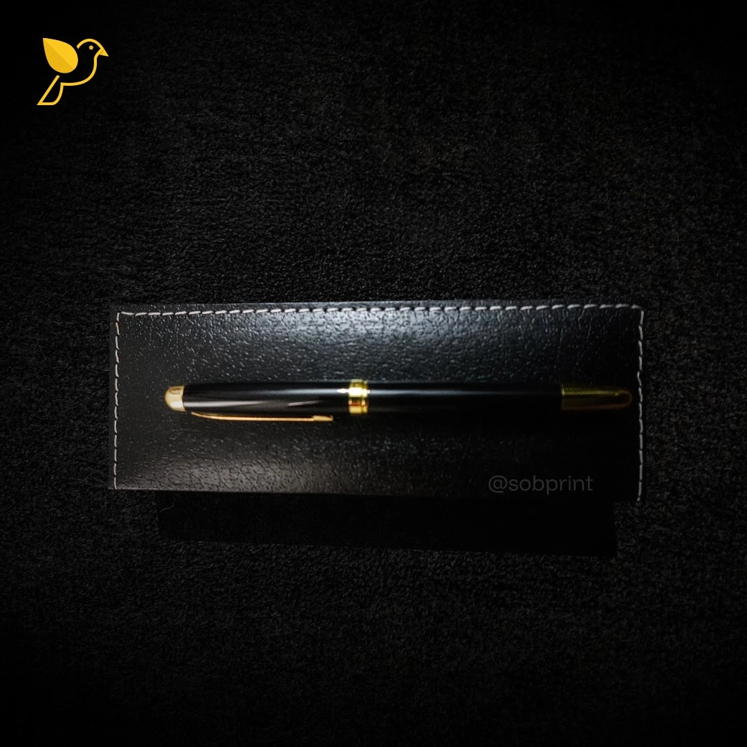 Premium Metal Pen & Leather Box Set