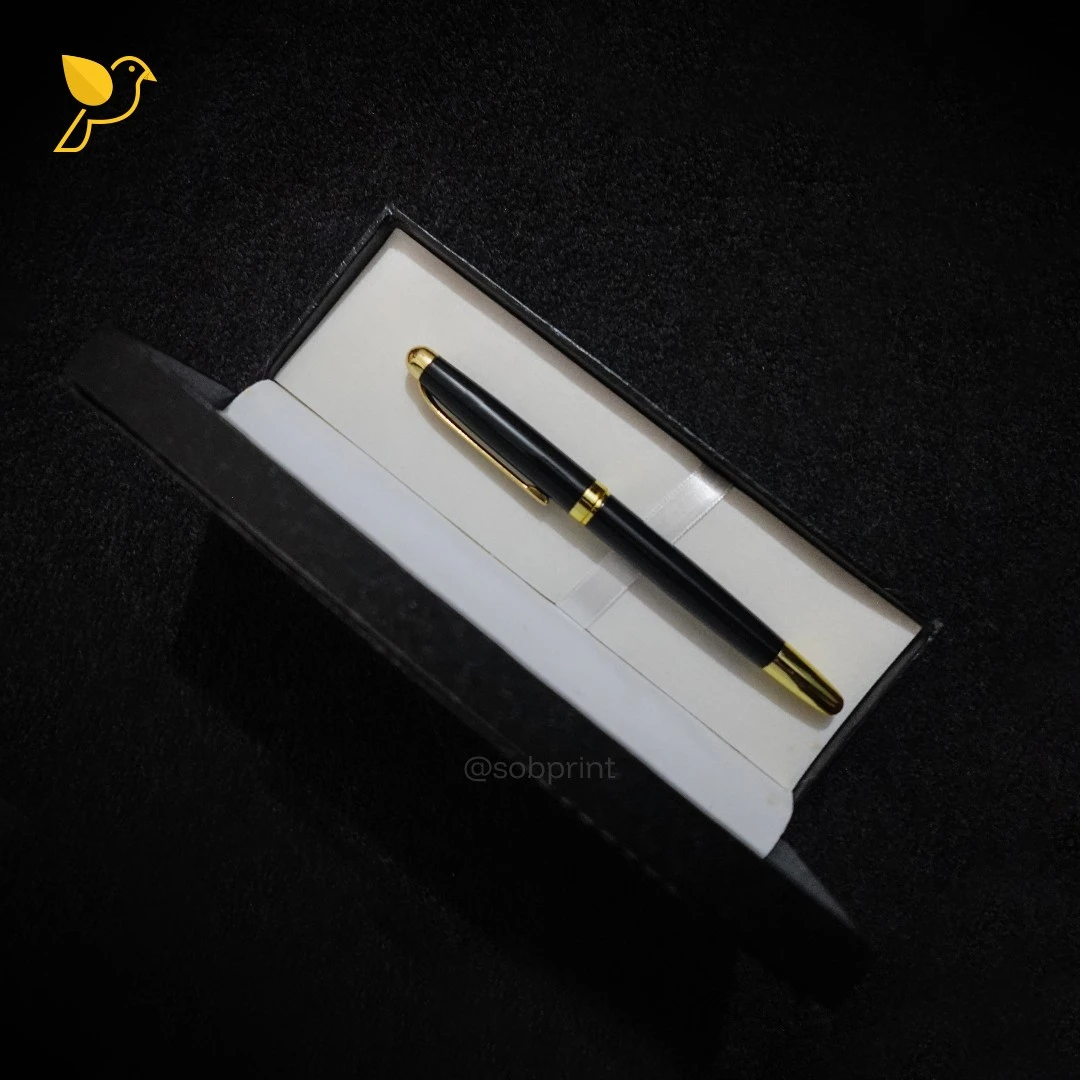 Premium Metal Pen & Leather Box Set