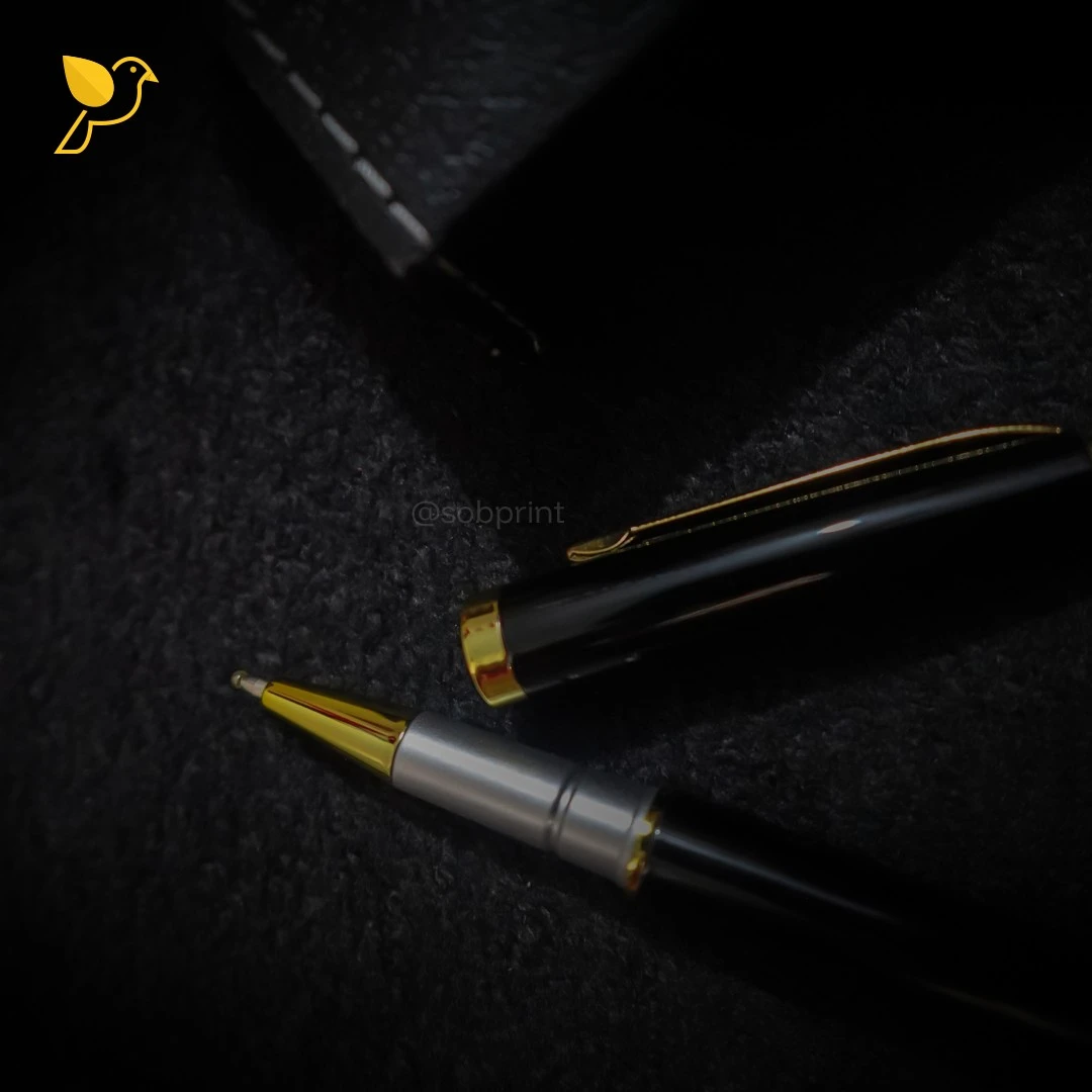 Premium Metal Pen & Leather Box Set