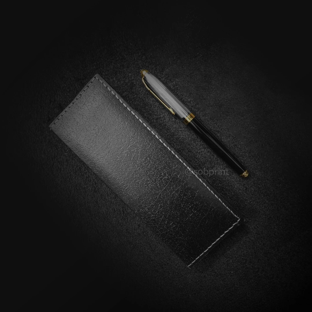 Premium black silver & golden color pen with box